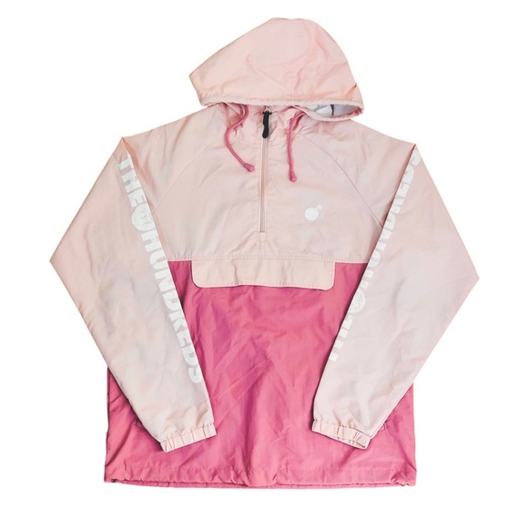 The Hundreds Dell 2 Anorak Jacket Windbreaker Nylon Pink Streetwear Size Medium - Picture 10 of 15